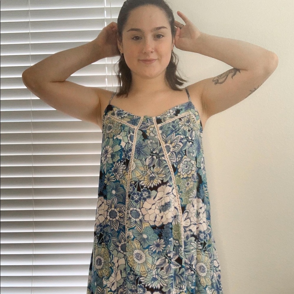 Blue Floral Dress
